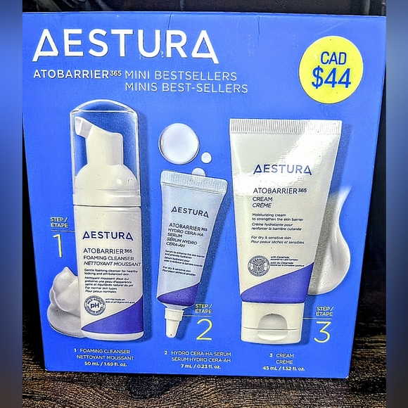 Aestura ATOBARRIER365 Deep Hydration Bestsellers Trial Kit Essence Serum Cream - Picture 5 of 9